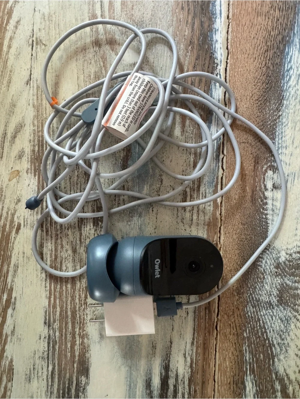Owlet Gray Smart Baby Monitor Camera with Power Cable